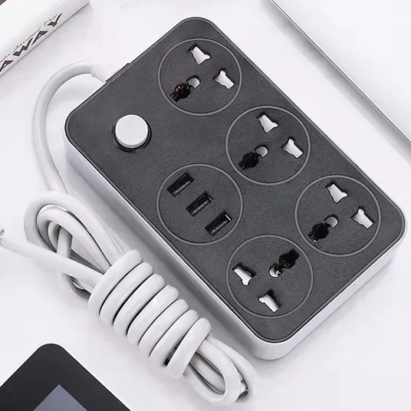 Extension Electric socket 6 Power Socket Extension wire USB Ports