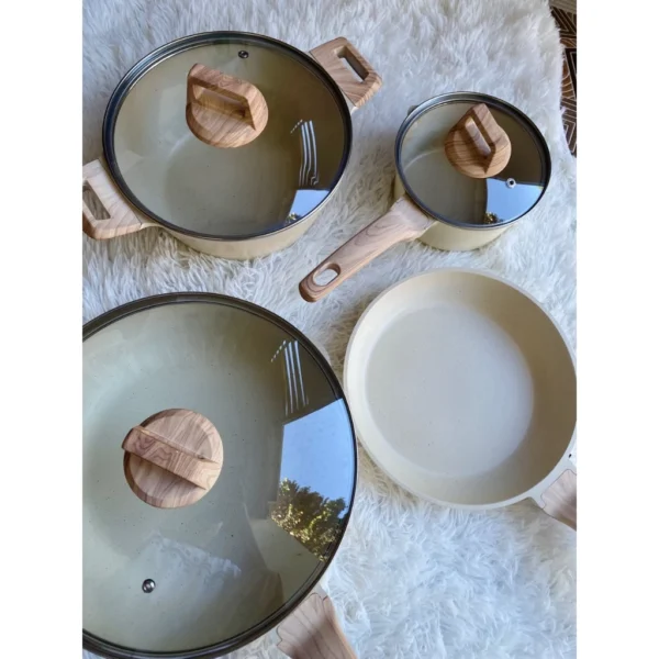 my-11134207-7rasc-m0eapn1z55i376.webp Nonstick Pan Cookware Set PFOA Free Non-Stick Coating Milk Pan Frying Pan with Lid Suitable for All Stove