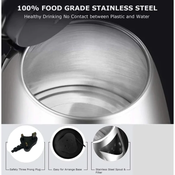 my-11134207-7rasl-mcfsxjmo3eg86e.webp Stainless Steel Electric Automatic Cut Off Jug Kettle 2L