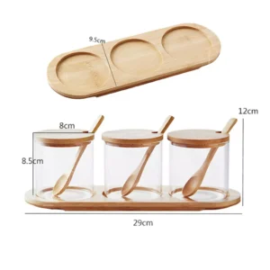 sg-11134253-822wz-mi8x1jc8npc86a.webp 3IN1 Condiment Container Set Spice Glass Jar