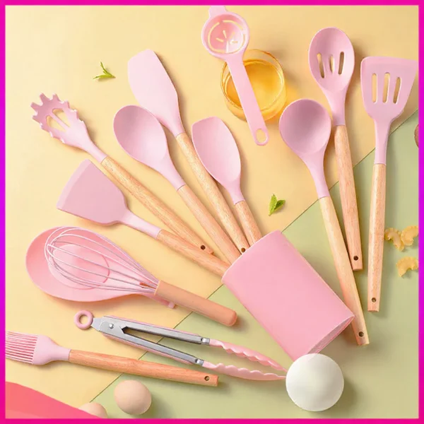 sg-11134253-825au-mgcljprjivpm56.webp Household Silicone Utensils Set 12 Pcs